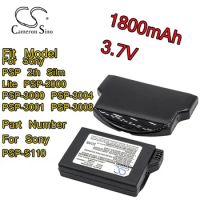 Cameron Sino 1800mAh Li-Polymer 3.7V Battery for Sony Series PSP 2th Silm Lite PSP-2000 3000 3004 3001 3008 Part Number PSP-S110