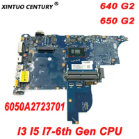 6050A2723701 Motherboard for HP Probook 640 G2 650 G2 Laptop Motherboard 840714-001 840714-601 I3 I7-6th Gen CPU DDR4 100% Test
