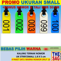 NECKTAG (1pcs) NOMOR STRIP neck tag kalung eartag anting sapi kambing