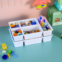 幼兒園美工區角收納盒桌面塑料抽屜分格子區域畫室教具美術材料筐