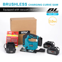 Brushless Electric Jig Saw Adjustable Jigsaw Cutting Machine Portable Multi-Function Woodworking Power Tool For Makita Battery