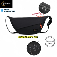 TT030) [READY STOCK + TAG PEWANGI] Kualiti Tinggi SNIPER Water Resistant BEG SILANG SEPARUH BULAN Sa