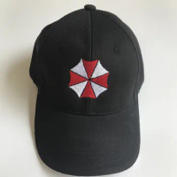 Biohazard Umbrella Corporation Logo Anime Black Adjustable Hat Cosplay Baseball Cap