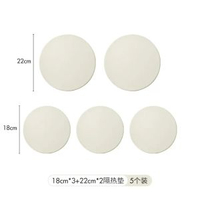 米立風物矽膠隔熱墊圓形餐墊防燙砂鍋墊廚房隔熱盤墊碗墊杯墊加厚