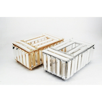 歐式水晶紙巾盒家用客廳茶几抽紙盒飯店KTV案頭餐巾紙工藝品創意