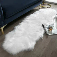 Soft Shaggy Rug Faux Fur Area Rugs Kids Room Carpet 70x140cm Bedroom Sofa Living Room Floor Mat