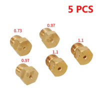 5piece Gas Stove Burner Set Nozzle Kit For Kitchen Appliance Parts Sturdy And Durable Metal Injectors Set Accessories