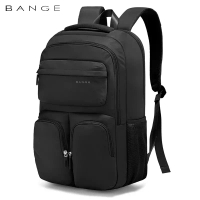 Bange Bange BG1807 Tas Ransel Backpack Laptop Kerja Kuliah sekolah 15.6 Inch - Hitam