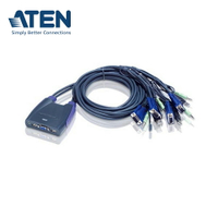 【預購】ATEN CS64U 4埠USB VGA/音訊帶線式 KVM多電腦切換器(1.8公尺)
