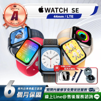 【Apple 蘋果】A級福利品 Watch SE LTE 44mm 智慧型手錶(贈市值2080超值配件大禮包)