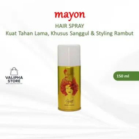 MAYON Hair Spray 150ml | ORIGINAL & BPOM | Hair Spray Kuat Tahan Lama, Khusus Sanggul & Styling Ramb