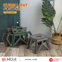 Promo Kursi Lipat Portable Praktis Bangku Jongkok Plastik untuk Hiking Camping dan Piknik Serbaguna 
