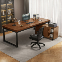 電腦椅 老闆椅 辦公室辦公桌椅組合電腦桌簡約現代老板桌文件一體書桌簡易桌子