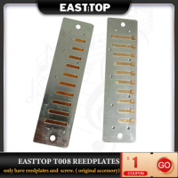 EASTTOP T008 Reedplates With Screw For 10 Holes Harmonica Mouth Organ Blues Harp Musical Instruments Harmonica Accessories