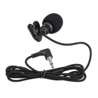 ammoon Mini Portable Clip-on Lapel Condenser Microphone Mic Hands-free 3.5mm TS Plug for Computer PC Portable Voice