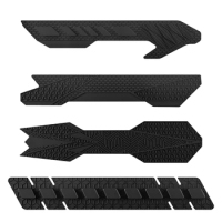 MTB Road Bike Chain Protector Silicone Chain Frame Guards Self-Adhesive Bike Frame Cover Protector for Scratch D5QD