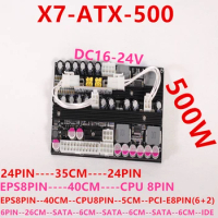 New PSU Board For PICO-BOX Digital DC-ATX DC 12-24V 24PIN Wide Voltage Dual Input High Power 500W Power Supply X7-ATX-500 X7-ATX