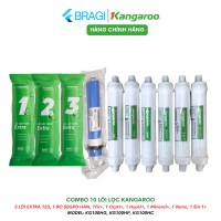 Combo 10 Lõi Lọc Nước Kangaroo Hydrogen Model KG100HP, KG100HG, KG100HC Gồm 123 Màng RO Fir OrpH Hyp