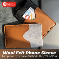 for iphone xs Max Case,for Apple Iphone 6s 7 8Plus Ultra-Thin Handmade Wool Felt Phone Sleeve Cover for iphone xr Accessories