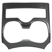 for Xtrail X Trail T32 Rogue 2014 2015-2019 Carbon Fiber Car Water Cup Holder Cover Interior Accessories