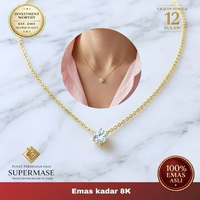 Kalung Emas 8K Nagita Solitaire - Supermase