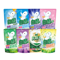 【白鴿】天然抗菌/抗病毒洗衣精補充包x6包(共八款 任選)