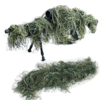 Tactical Rifle Sniper Camouflage Ghillie Suit Cover Hunting Gun Wrap Cover For CS Paintball Airsoft Accessories