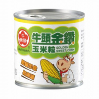 (全台宅配免運費) 牛頭牌 金鑽 玉米粒 「大罐 340g」x24罐/箱 、