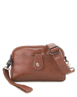 Urban State Distressed Leather Legacy Crossbody Pouch Bag Tas Selempang - Camel