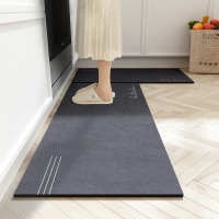廚房地墊可擦免清洗耐臟腳墊吸油吸水家用長條防滑防油防水地毯子