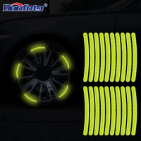 Reflective Car Wheel Sticker Safety Warning Reflector Tape Decal Motorcycle Accessories Exterior Interior Reflector Sticker