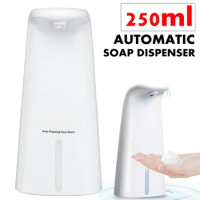 Automatic Soap Dispenser 250ml Foam Dispenser Foam &amp; Alcohol Dispenser Infrared Sensor Foaming Soap Liquid Hand Sanitizer