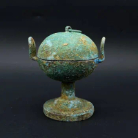 Exquisite Antique Bronze Oil Lamp Ornaments