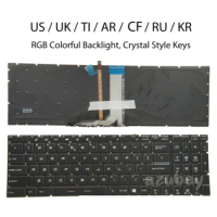Laptop Gaming RGB Backlit Keyboard For MSI GE62 GE62VR GE72 GE72VR GF62 GF62VR GF72 GF72VR GP63 GP73 GS63VR US RU HB KR TI AR UK