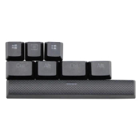 PBT Keycaps for K65 K70 K95 for G710+ Mechanical Gaming Keyboard, Backlit Key Caps for Cherry MX(Black)