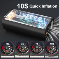 New Car Inflation Pump 12V Electric Wired/Wireless Portable Tire Inflator Pump for Motorcycle Bicycle Car Tyre Ball Blast Pump
