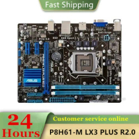 P8H61-M LX3 PLUS R2.0 motherboard Used original LGA 1155 LGA1155 DDR3 16GB USB2.0 SATA2 Desktop Mainboard