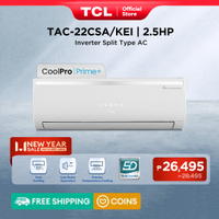 TCL 2.5HP Inverter Aircon Split-type Air Conditioner TAC-22CSA/KEI (White)
