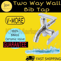 TWO WAY WATER WALL BIB TAP / Double Tap / Two Way Tap V-3838