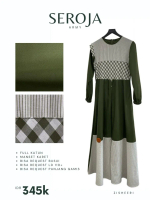 Zisheeri Seroja Repro Dress Dengan Bahan Full katun yang Lembut Serta Model Yang Kekinian Muslim Wan