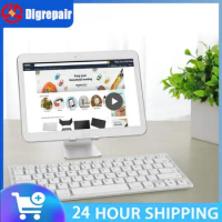 Portable Wireless bluetooth-compatible Keyboard German Keyboard Wireless Keyboard 78 Key For Tablet Desktop Laptop Pc