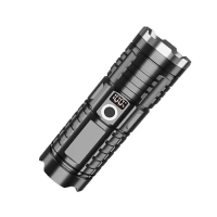 ORIGINAL!! Senter LED Tactical Lengkap 100000 Lumens Xhp 50 - Kualitas Cahaya Super Terang - S-916