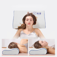 Memory foam pillow for cervical spine, orthopedic pillow for neck pain, with embroidered pillowcase, 60x30cm, 50x30cm