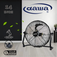 DAWA 12\ 14\" COMMERCIAL STEEL BLADE FLOOR FAN KIPAS LANTAI SAYAP BESI"