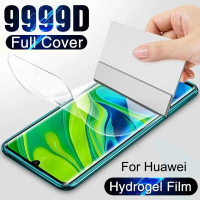 9999D Soft Full Cover Hydrogel Film Huawei P60 P50 P40 P30 P20 Pro P30 Lite P10 Plus Mate 70 60 50 4