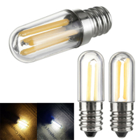 Mini E14 E12 LED Fridge Freezer Filament Light COB Dimmable Bulbs 1W 2W 4W Lamp Cold Warm White 110V 220V