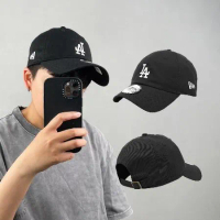 New Era 棒球帽 Casual MLB 洛杉磯 道奇 老帽 黑 白 LA 男女款 經典款 NE12712415