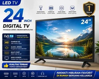 TV LED 24 INCH DIGITAL/ANALOG LAYAR HD Support USB HDMI Bisa buat Monitor CCTV,PC dan Televisi DIGIT