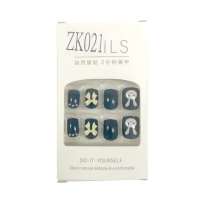 【DC】穿戴甲 彩繪立體蝴蝶結 凝膠指甲貼片(光療指甲 指甲貼片 美甲貼片 穿戴美甲 甲片貼 美甲貼)