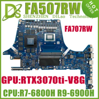 KEFU FA507RW Laptop Motherboard For Asus A15 FA507R FX707R FA507RM FA707RC Mainboard R7-6800H R9-6900H RTX3070Ti/V8G RTX3060-6G